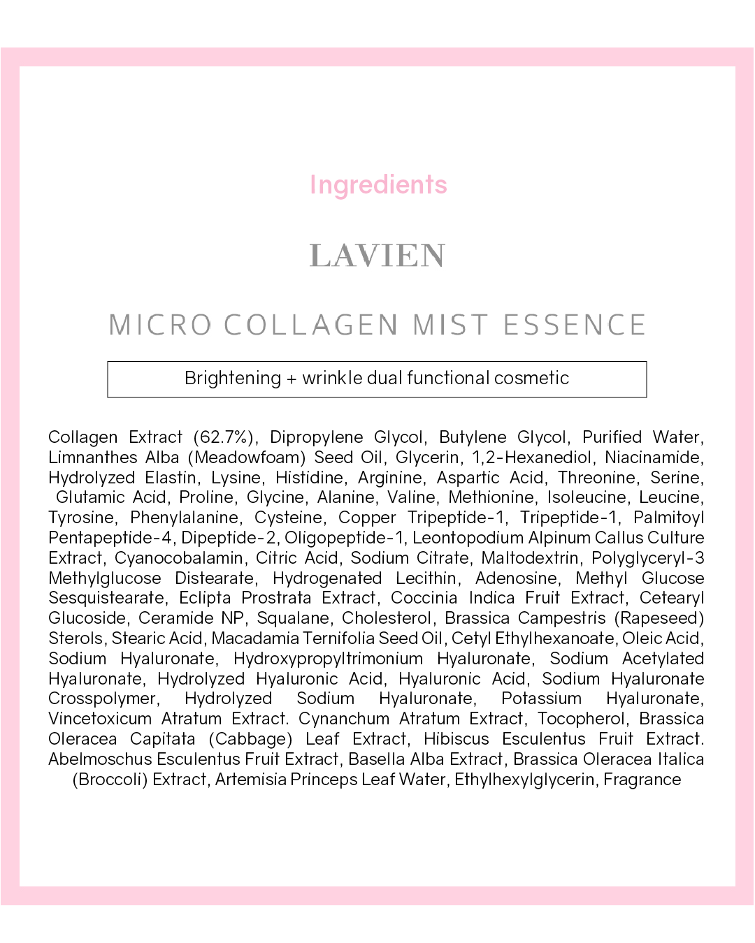 [PROMO] Lavien Micro Collagen Mist Essence
