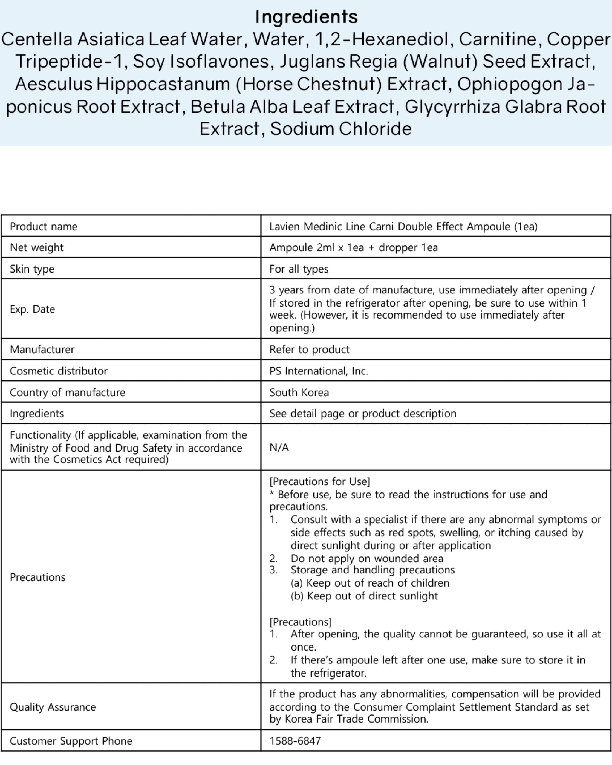 [PROMO] Lavien Carni Double Effect Ampoule (Blue)